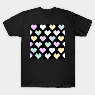 Pixel Pastel Hearts T-Shirt